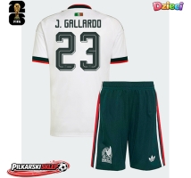 Meksyk Jesus Gallardo #23 Koszulka Wyjazdowa dzieci MŚ 2026 Krótki Rękaw (+ krótkie spodenki)